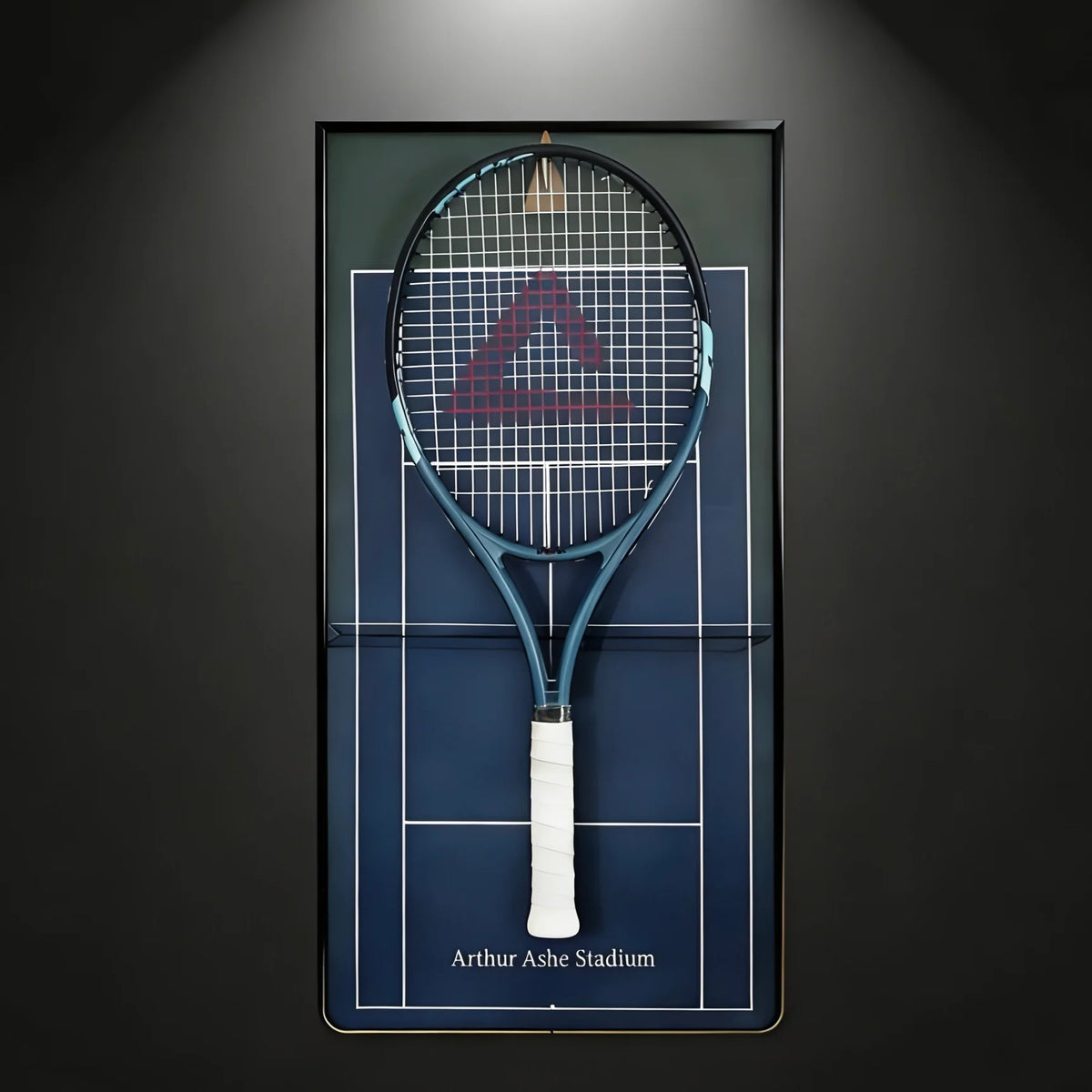 Cadre mural pour raquette de tennis – Support décoratif design pour exposition