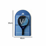 Cadre mural pour raquette de padel – Support décoratif inspiré terre battue