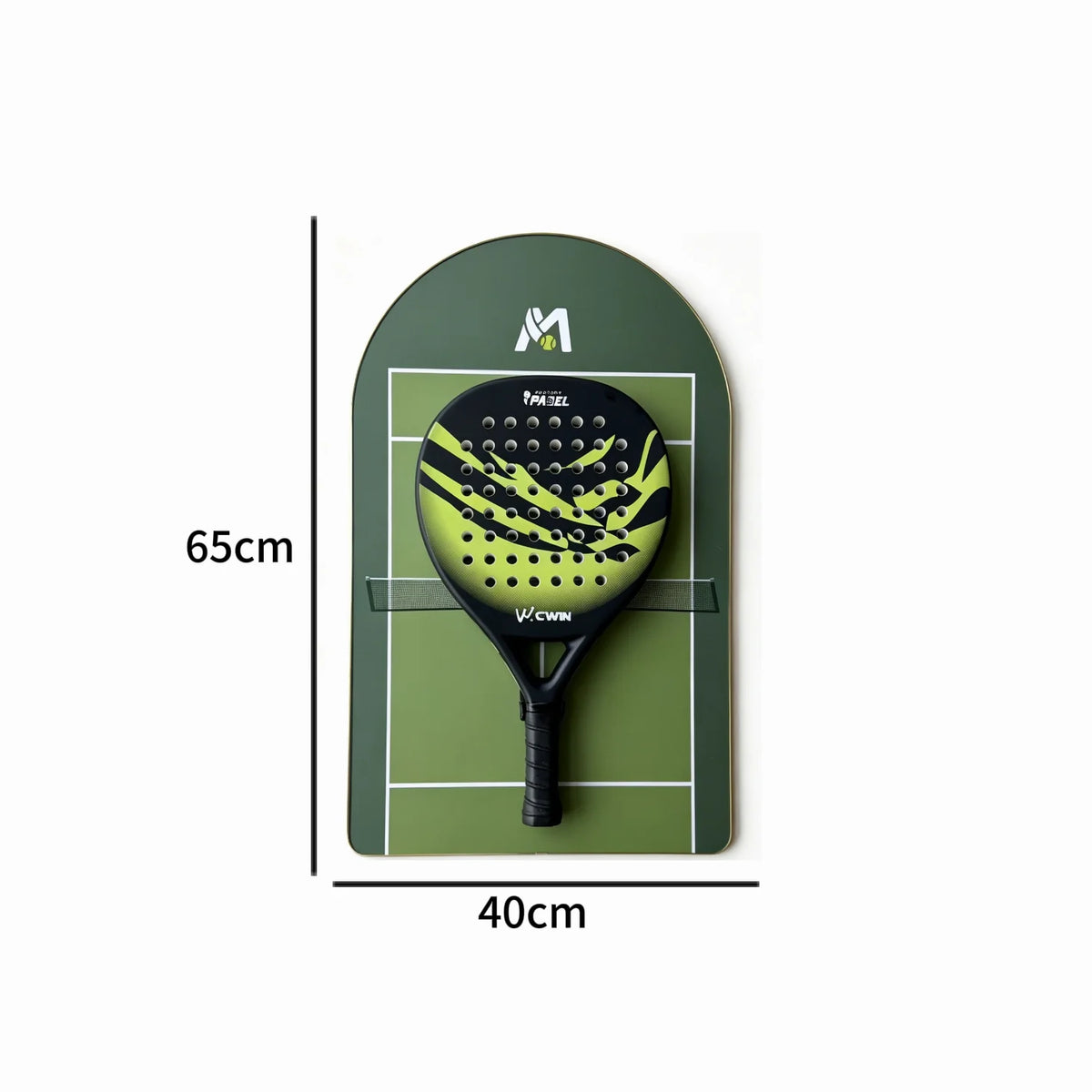 Cadre mural pour raquette de padel – Support décoratif inspiré terre battue