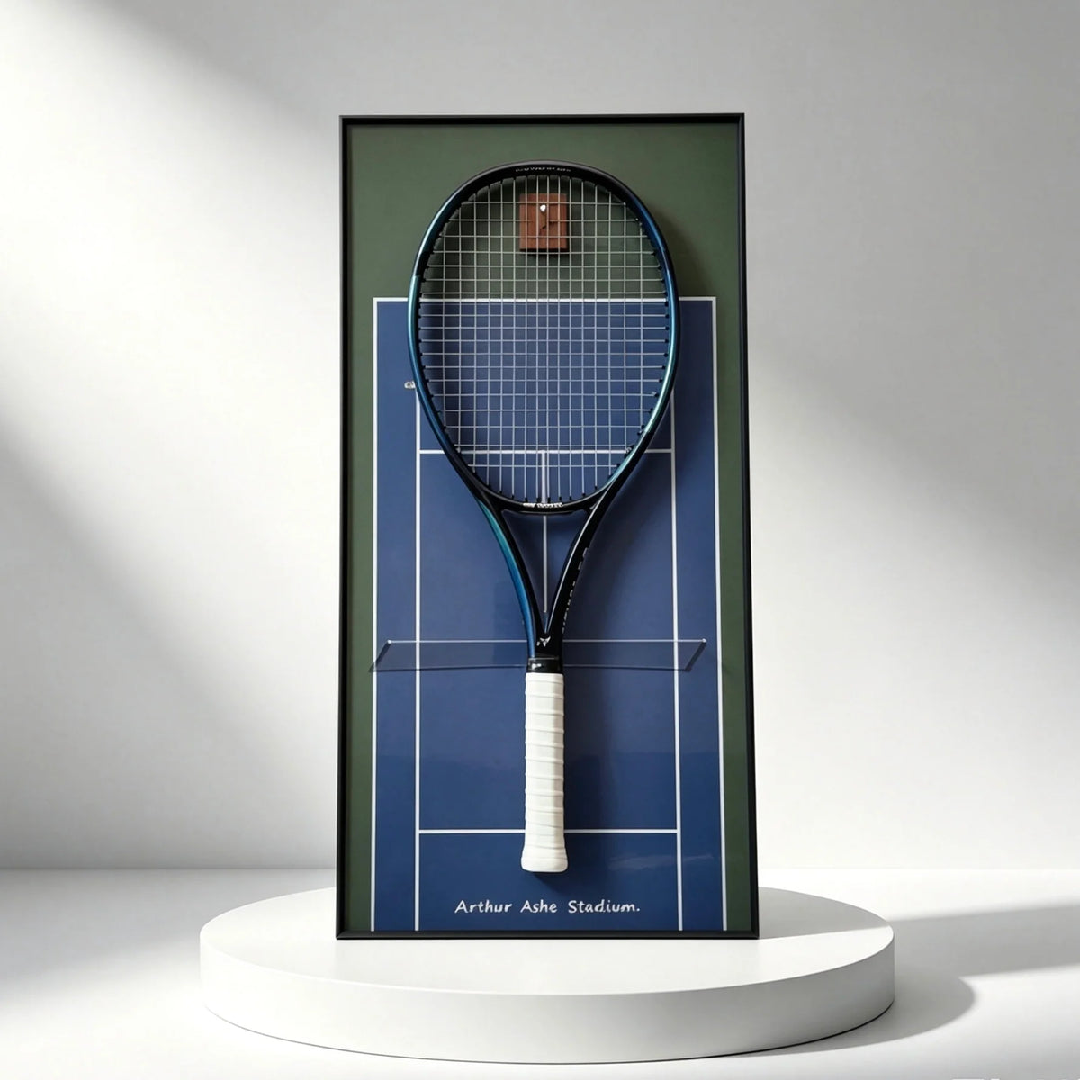 Cadre mural pour raquette de tennis – Support décoratif design pour exposition