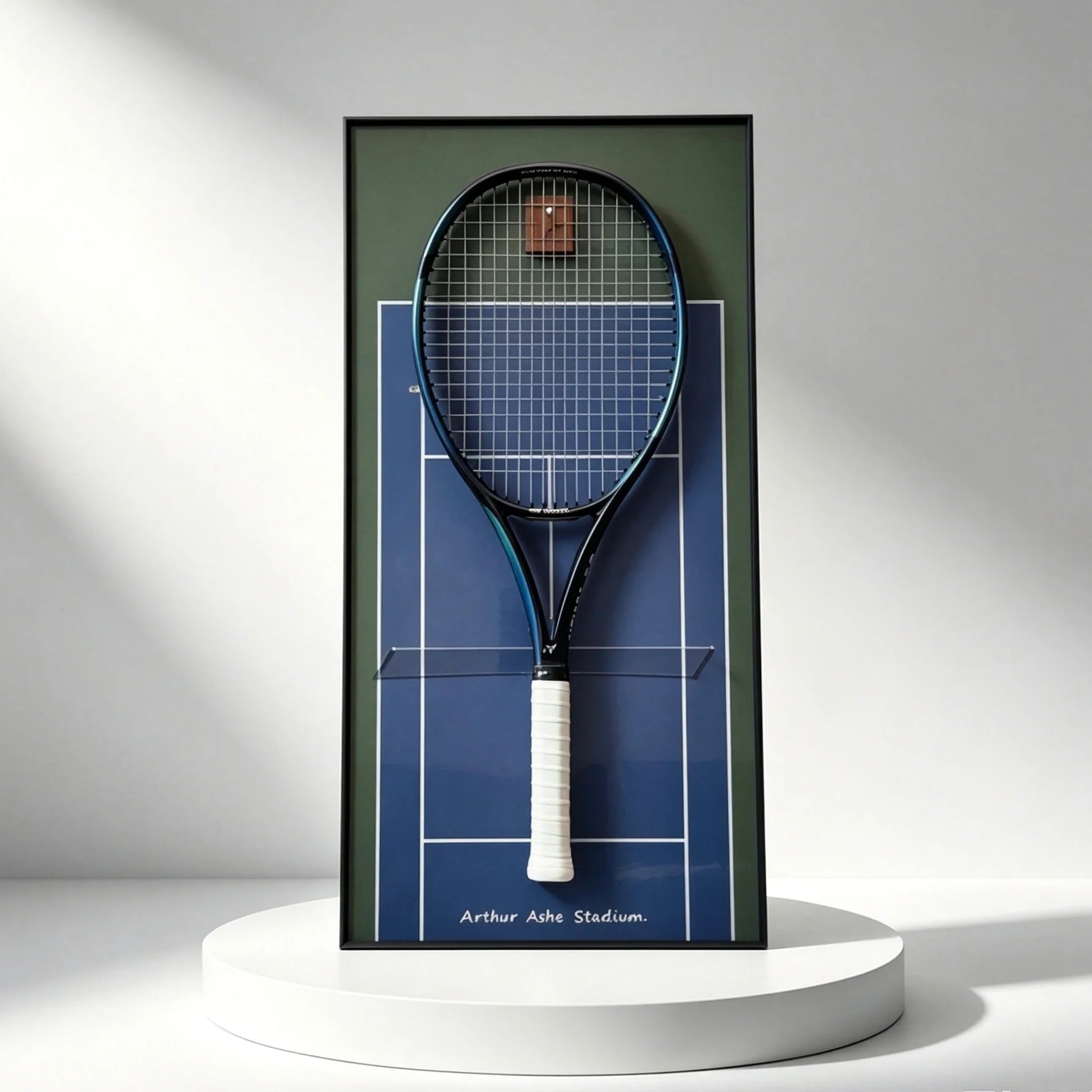Cadre mural pour raquette de tennis – Support décoratif design pour exposition