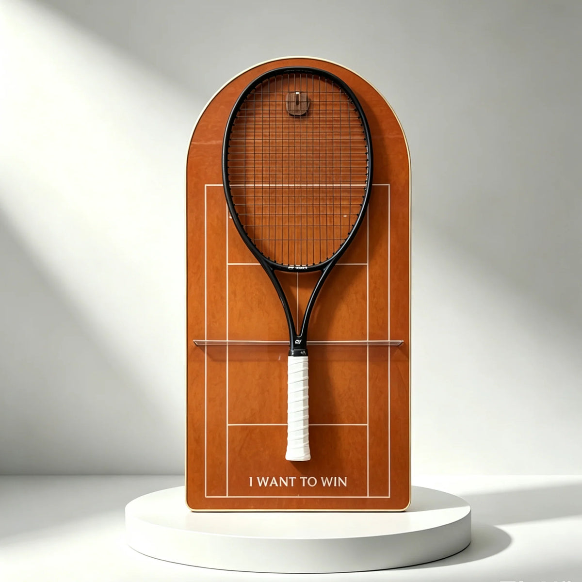 Cadre mural pour raquette de tennis – Support décoratif design pour exposition