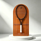 Cadre mural pour raquette de tennis – Support décoratif design pour exposition