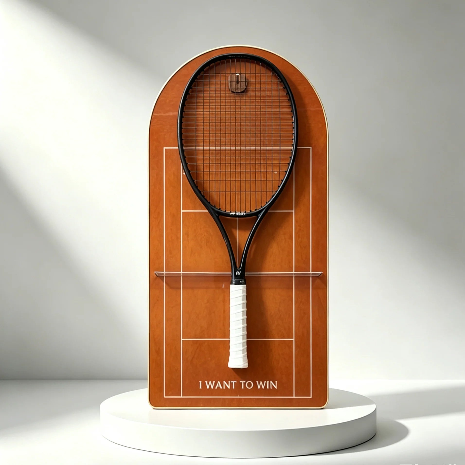 Cadre mural pour raquette de tennis – Support décoratif design pour exposition