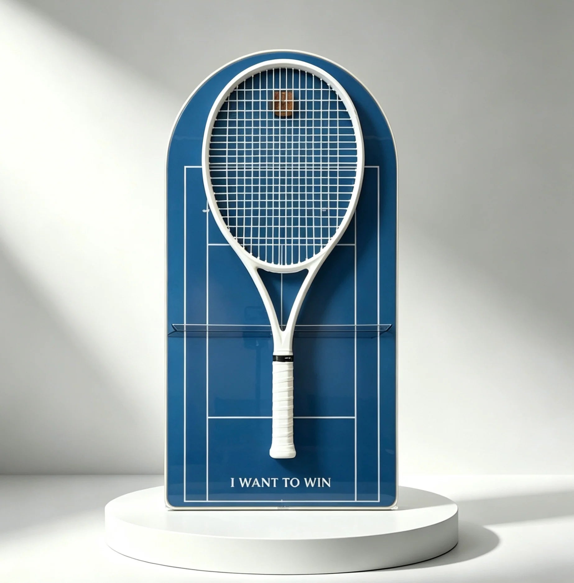 Cadre mural pour raquette de tennis – Support décoratif design pour exposition