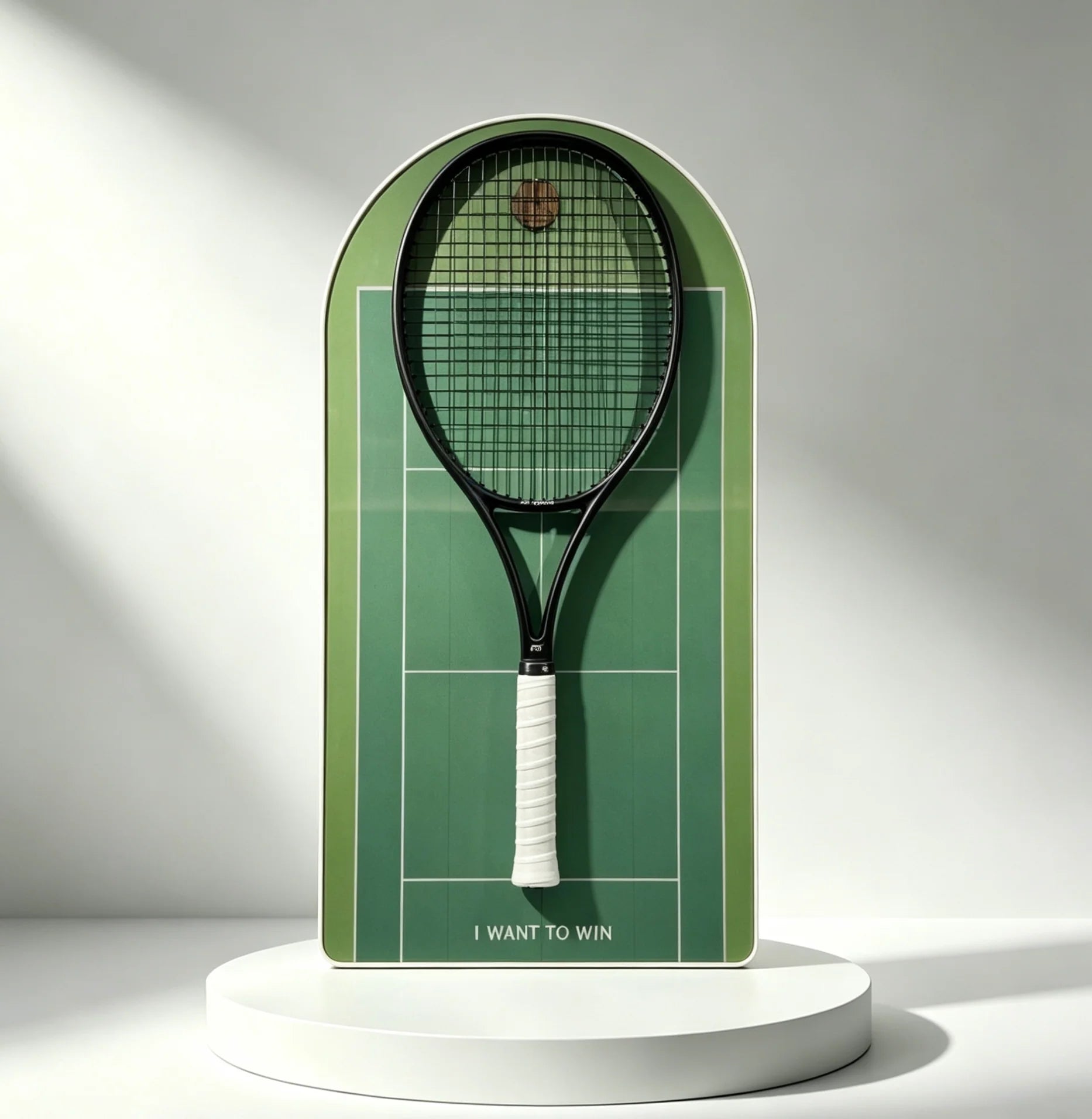 Cadre mural pour raquette de tennis – Support décoratif design pour exposition