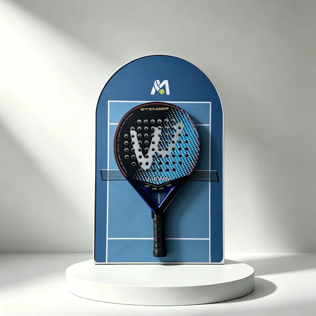 Cadre mural pour raquette de padel – Support décoratif inspiré terre battue