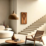 Cadre mural pour raquette de tennis – Support décoratif design pour exposition