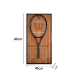 Cadre mural pour raquette de tennis – Support décoratif design pour exposition