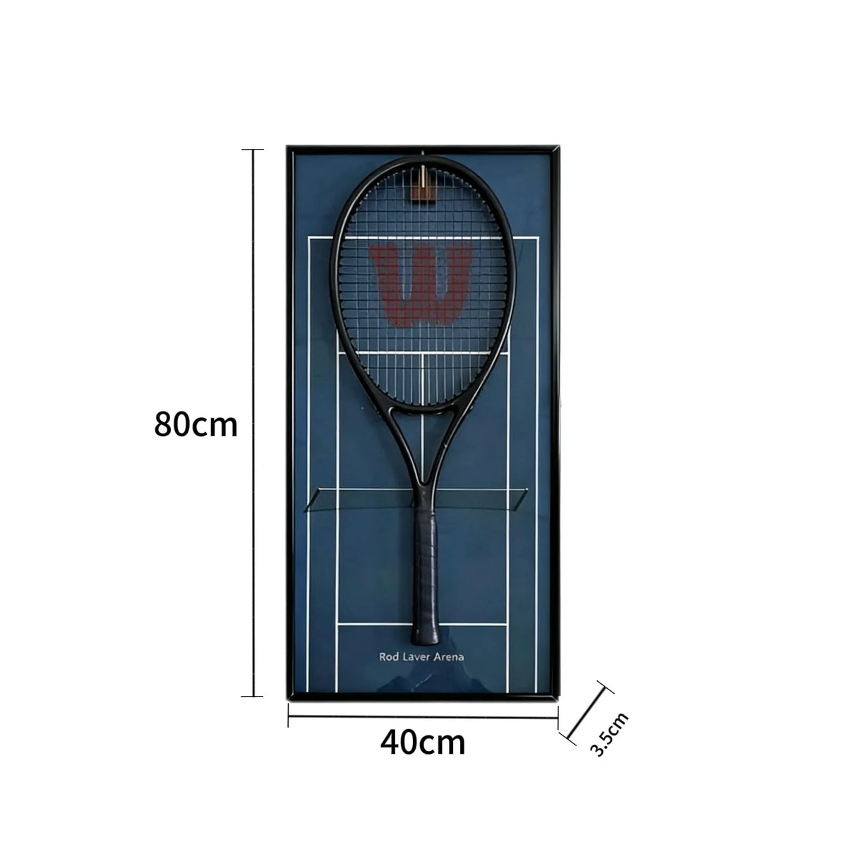 Cadre mural pour raquette de tennis – Support décoratif design pour exposition