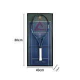 Cadre mural pour raquette de tennis – Support décoratif design pour exposition
